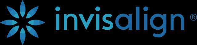 Invisalign logo featuring a blue gradient design.